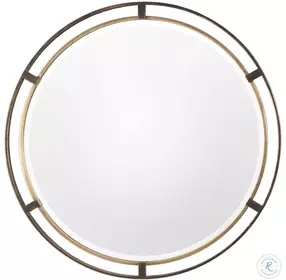 Arlington Rustic Bronze and Antique Gold Mirror