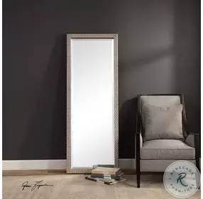 Tanvara Lightly Antique Metallic Silver Floor Mirror