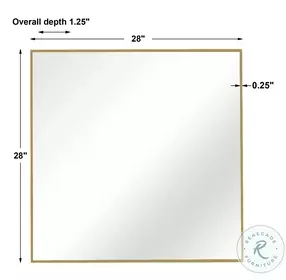 Xantorin Brushed Gold Mirror
