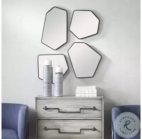 Maelis Satin Black Mirror