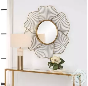 Tressia Antiqued Gold Mirror