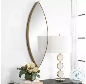 Orbitra Antiqued Gold Mirror