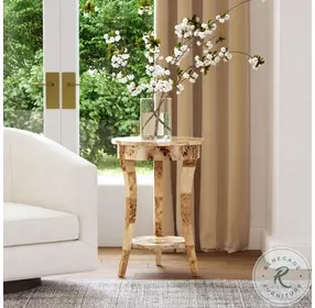 Holdin Light Burl Side Table