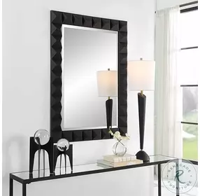 Keegan Matte Black Mirror