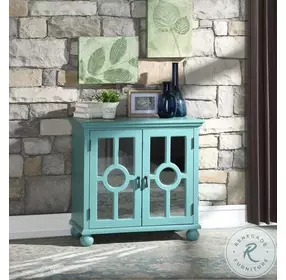Poppy Antique Aqua Accent Chest