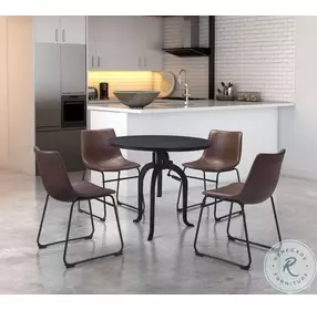 Smart Vintage Espresso Dining Chair Set of 2