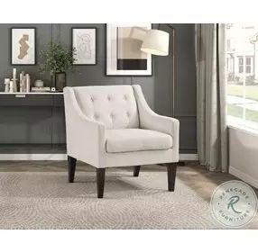 Aragon Beige Accent Chair