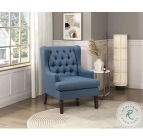 Dalton Blue Accent Chair