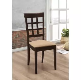 Gabriel Cappuccino Wheat Back Side Chair Set of 2