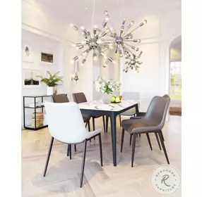 Magnus White And Walnut Dining Chair Set Of 2