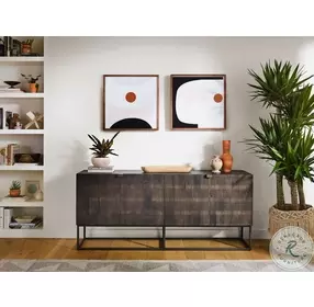 Kelby Carved Vintage Brown Sideboard