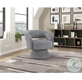 Upton Dark Gray Swivel Chair