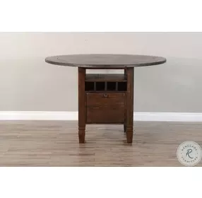 Sagewyn Dark Brown 54" Round Counter Height Dining Table