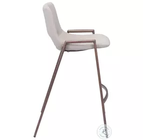 Desi Beige Counter Height Chair Set Of 2