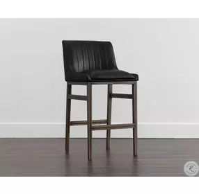 Ellsworth Vintage Black Bar Stool