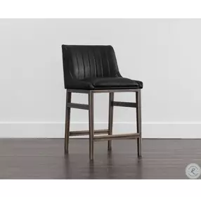 Ellsworth Vintage Black Counter Height Stool