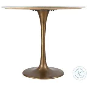 Fullerton White And Gold Dining Table