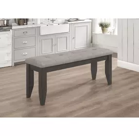 Dalila Dark Grey Padded Cushion Bench