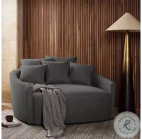 Chloe Fallon Charcoal Media Lounger