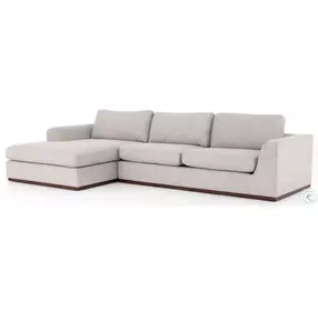Colt Aged Sienna And Aldred Silver 2 Piece LAF Sectional