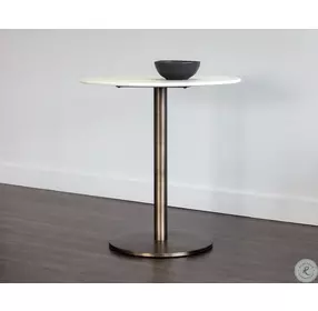 Zyrah Antique Gold Counter Height Dining Table