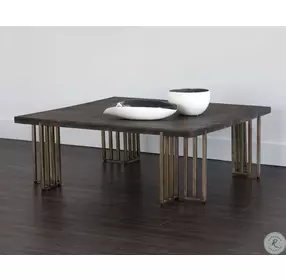 Belvoir Antique Brass Coffee Table