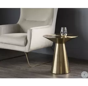 Carmel Gold Side Table
