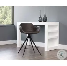 Owen Town Grey Swivel Counter Height Stool