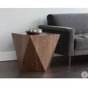 Timmons Walnut End Table
