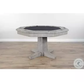 Elmcrest Gray 53" Reversible Game and Dining Poker Table