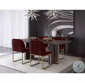 Havenwood Merlot Nevin Dining Chair Set of 2