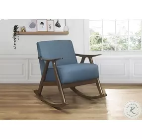 Waithe Blue Rocking Chair