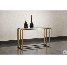 Garnet White Console Table