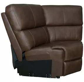 Henry Burnt Umber Leather Wedge