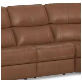 Linden Caramel Leather Armless Chair