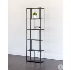 Eiffel Black 23" Tall Bookcase