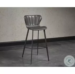 Arabella Bravo Portabella And Polo Club Kohl Grey Bar Stool