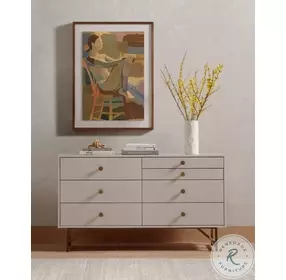 Van Matte Alabaster 7 Drawer Dresser