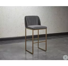 Nevin Shadow Grey Bar Stool