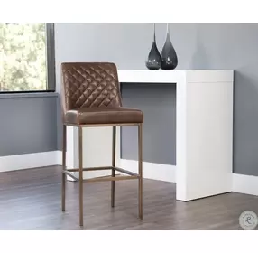 Hawthorn Havana Dark Brown Bar Stool