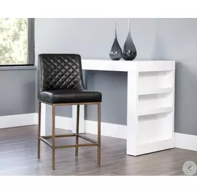 Hawthorn Coal Black Counter Height Stool