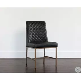 Leighland Coal Black Dining Chair Set Of 2