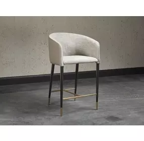 Asher Flint Grey And Napa Taupe Counter Height Stool