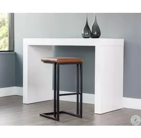 Kingsley Bravo Cognac Bar Stool Set Of 2