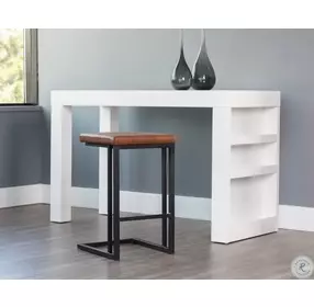 Kingsley Bravo Cognac Counter Height Stool Set Of 2