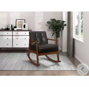 Auden Dark Brown Rocking Chair