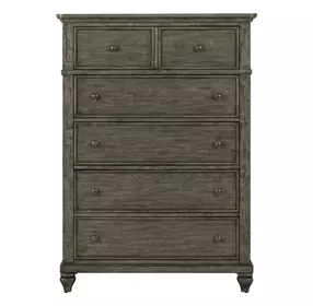 Twin Lakes Gray 5 Drawer Chest