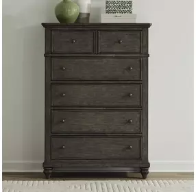 Twin Lakes Gray 5 Drawer Chest