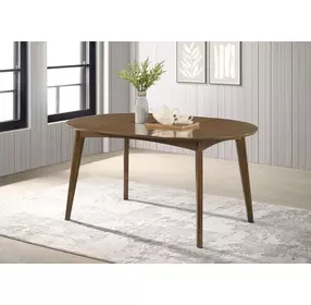 Malone Dark Walnut Extendable Round Dining Table