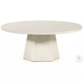 Bowman White Concrete Outdoor Occasional Table Set